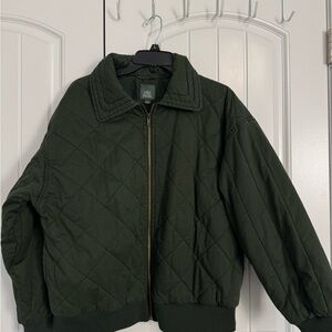 Wild Fable Olive Quilted Jacket